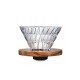 Filterhater V60 02 Glas/Olivenholz
